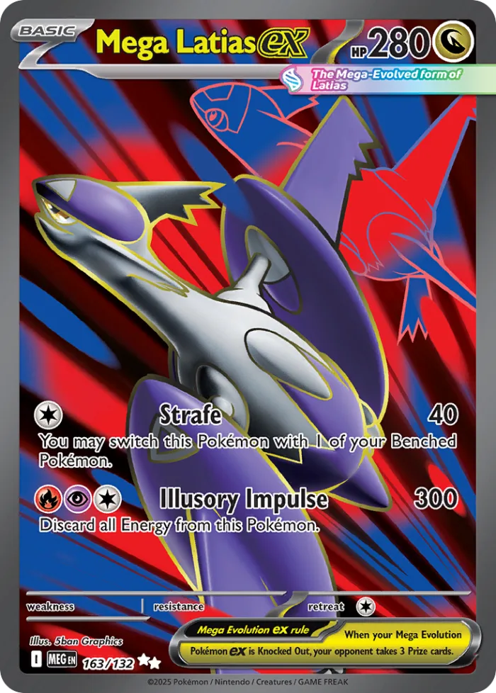 Mega Latias ex #163 Mega Evolution Pokemon card