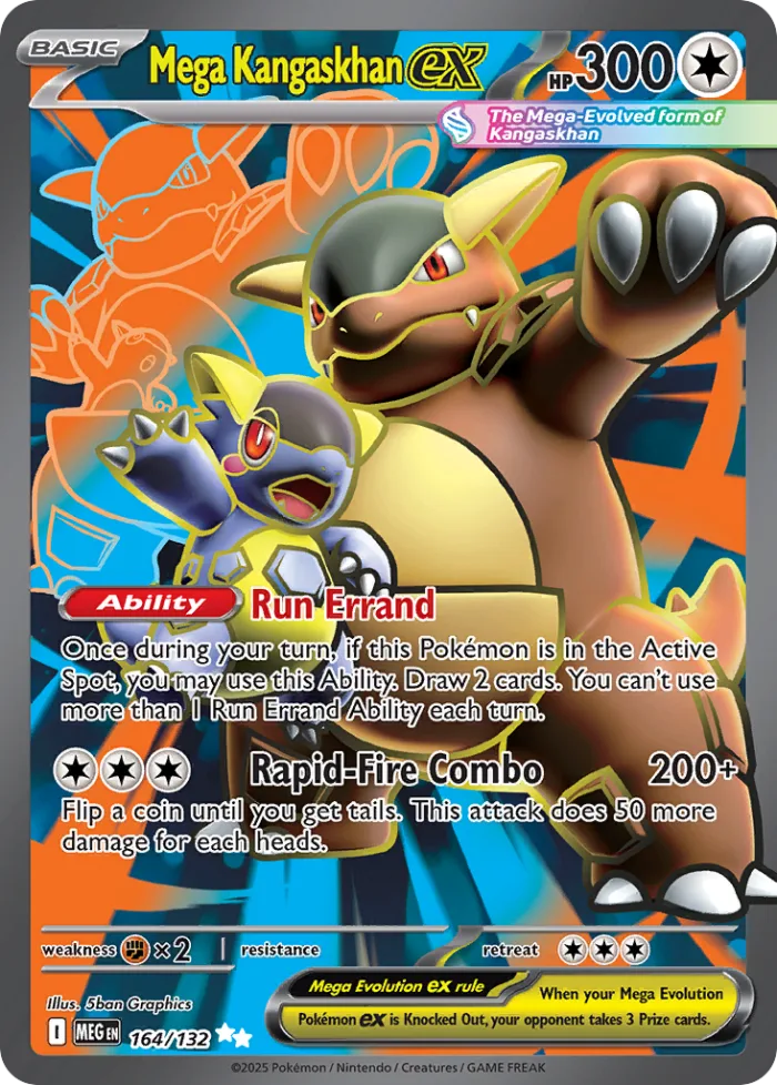 Mega Kangaskhan ex #164 Mega Evolution Pokemon card