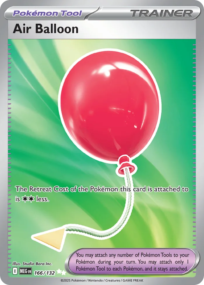 Air Balloon #166 Mega Evolution Pokemon card