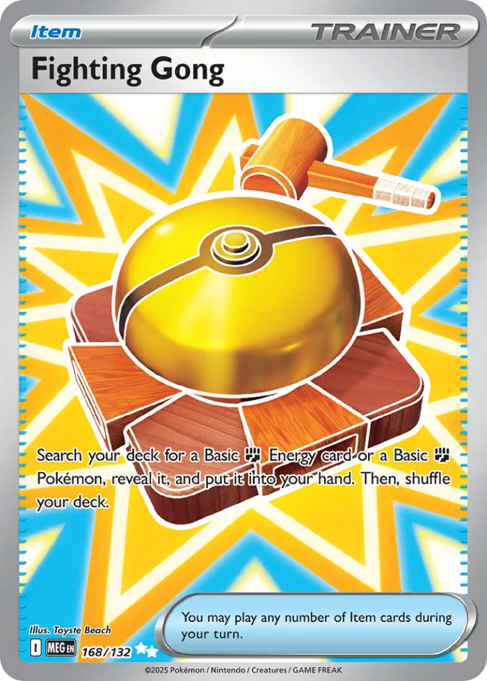 Fighting Gong #168 Mega Evolution Pokemon card