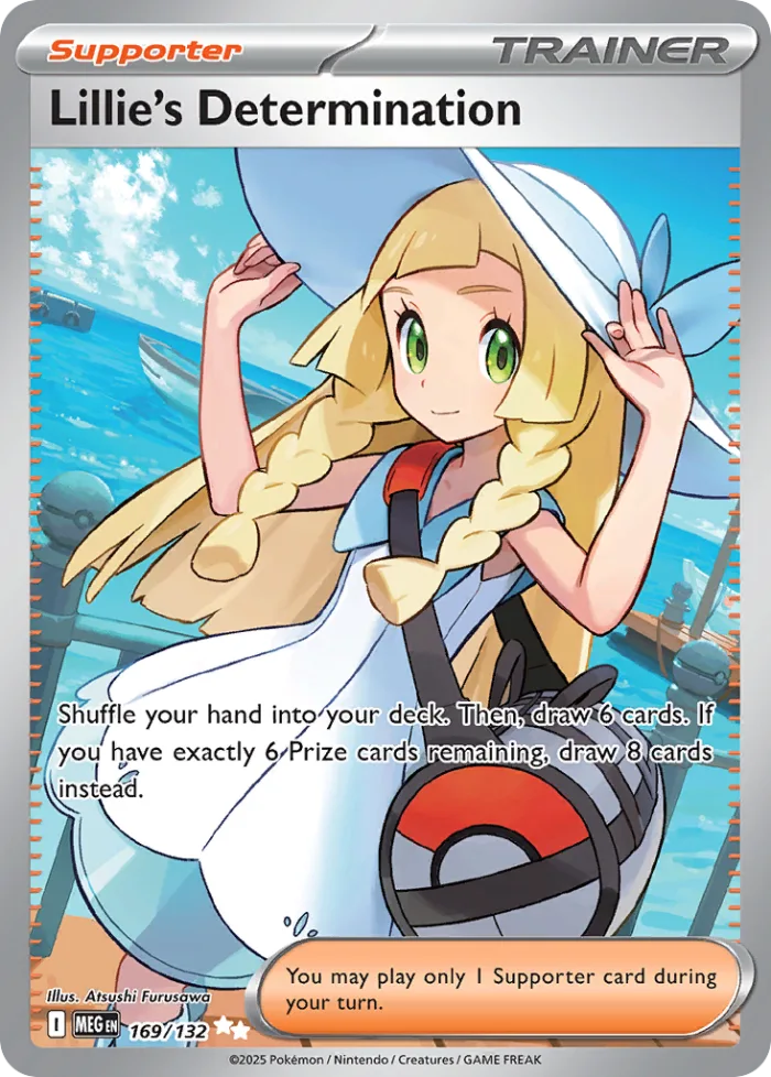 Lillie's Determination #169 Mega Evolution Pokemon card