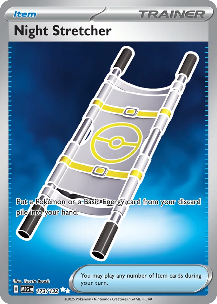 Night Stretcher #173 Mega Evolution Pokemon card