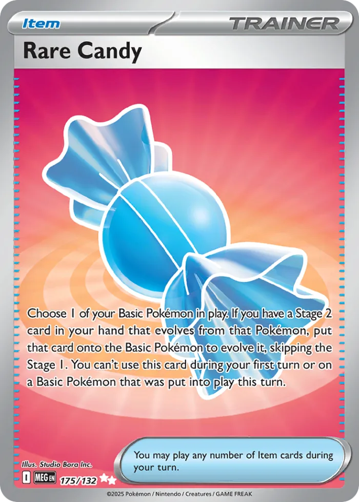 Rare Candy #175 Mega Evolution Pokemon card
