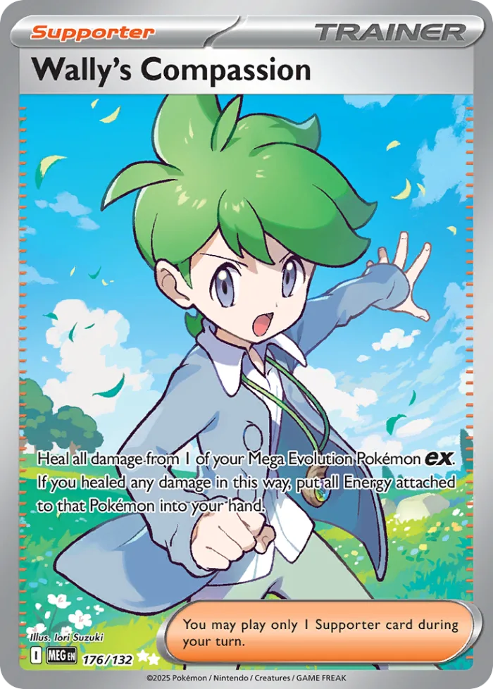 Wally's Compassion #176 Mega Evolution Pokemon card
