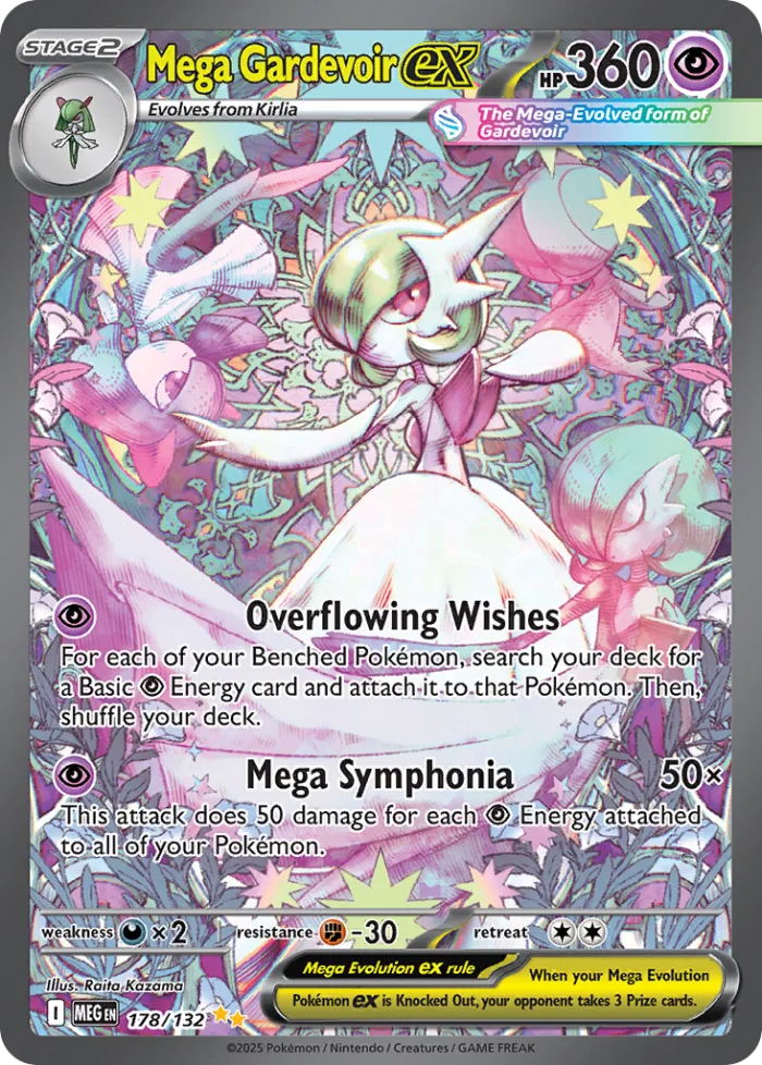 Mega Gardevoir ex #178 Mega Evolution Pokemon card
