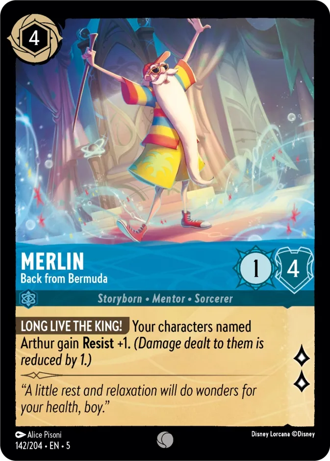 Merlin #142 Shimmering Skies Disney Lorcana card