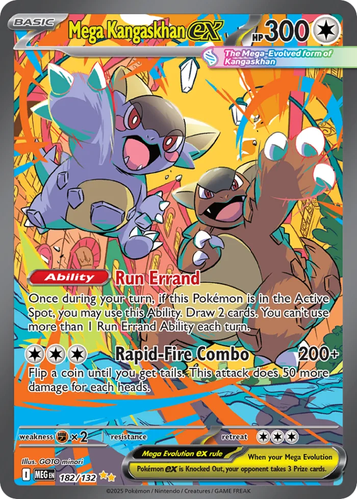 Mega Kangaskhan ex #182 Mega Evolution Pokemon card