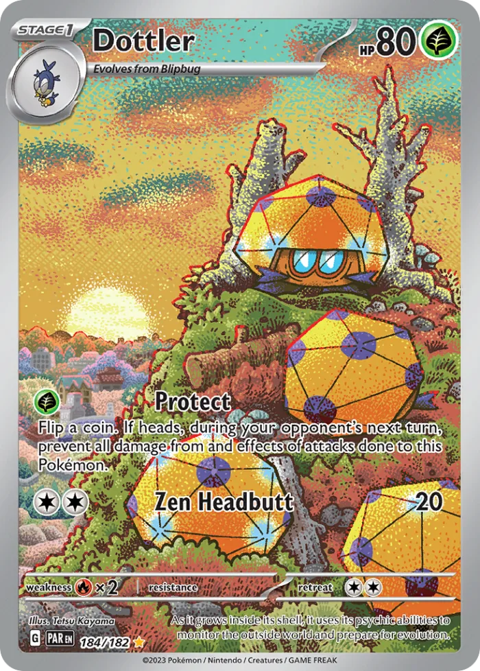 Dottler #184 Paradox Rift Pokemon card