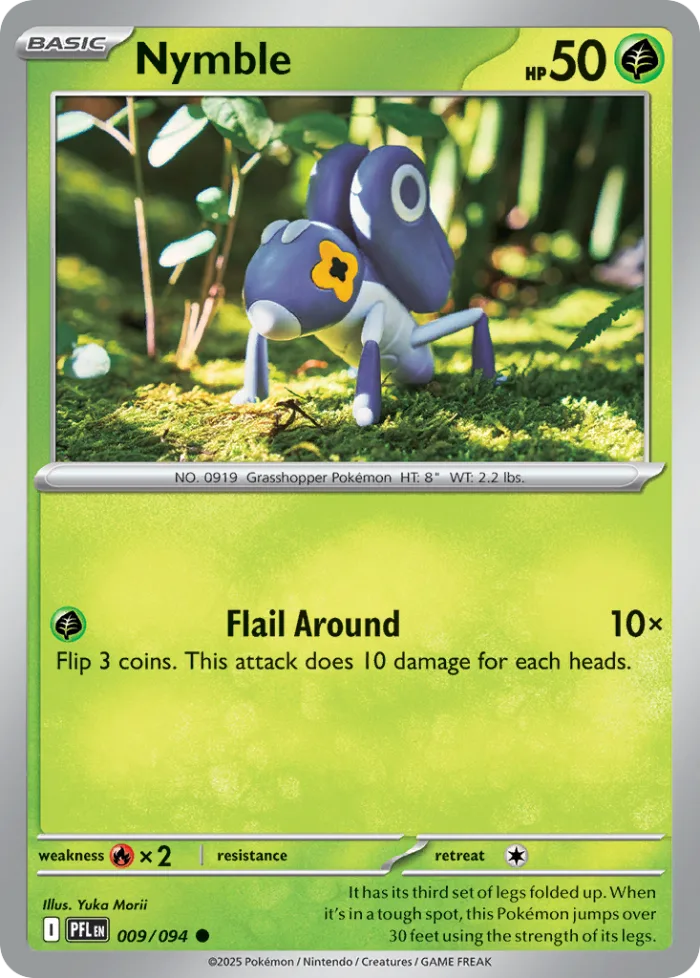 Nymble #9 Phantasmal Flames Pokemon card