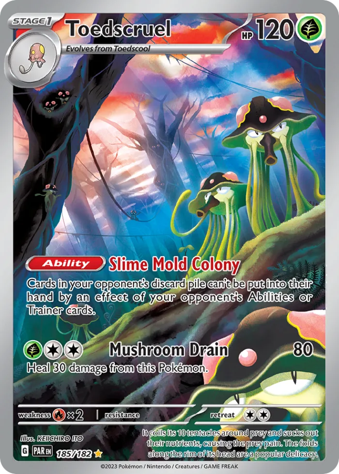 Toedscruel #185 Paradox Rift Pokemon card