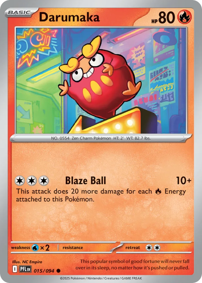 Darumaka #15 Phantasmal Flames Pokemon card