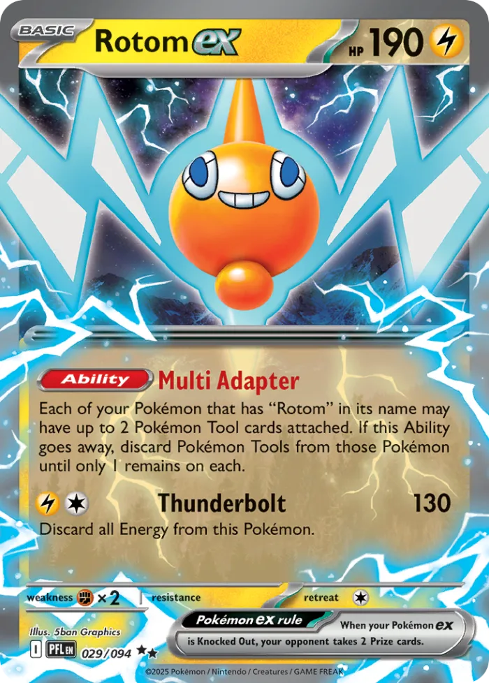 Rotom ex #29 Phantasmal Flames Pokemon card