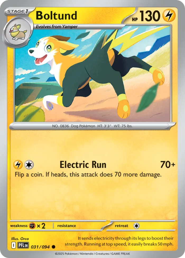 Boltund #31 Phantasmal Flames Pokemon card