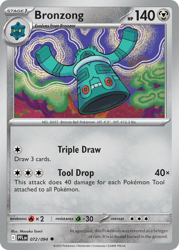 Bronzong #72 Phantasmal Flames Pokemon card