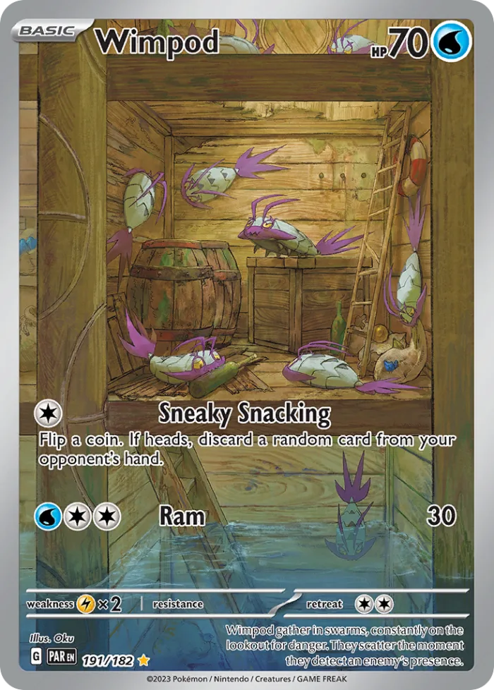 Wimpod #191 Paradox Rift Pokemon card