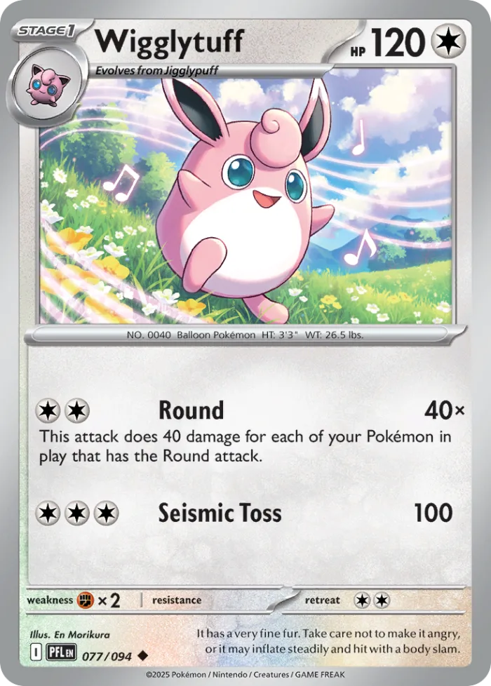 Wigglytuff #77 Phantasmal Flames Pokemon card