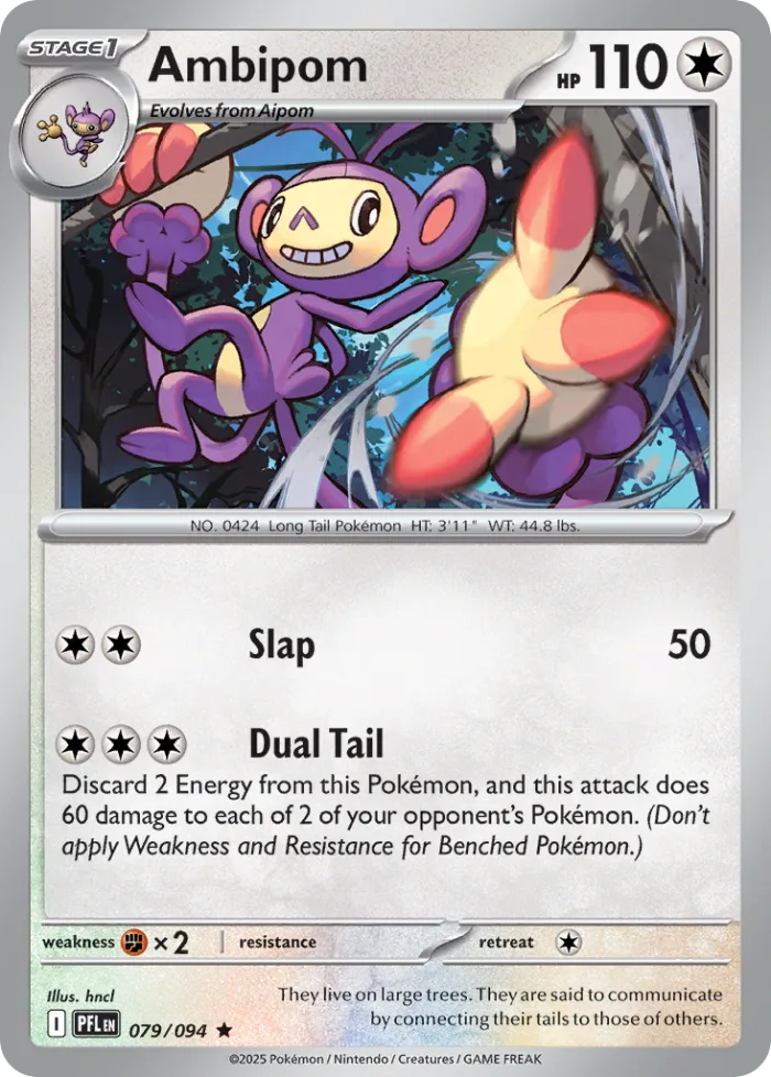 Ambipom #79 Phantasmal Flames Pokemon card