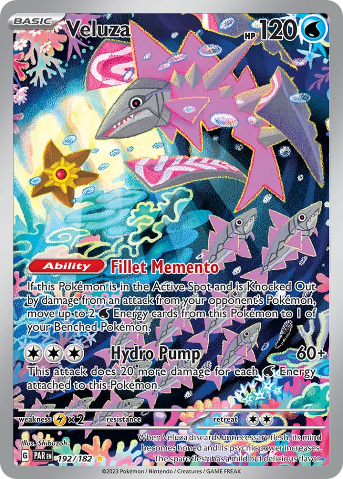 Veluza #192 Paradox Rift Pokemon card