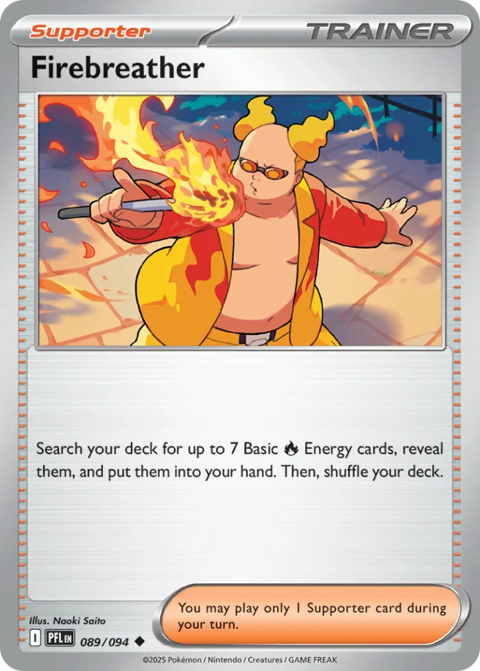 Firebreather #89 Phantasmal Flames Pokemon card