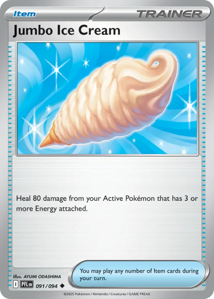 Jumbo Ice Cream #91 Phantasmal Flames Pokemon card