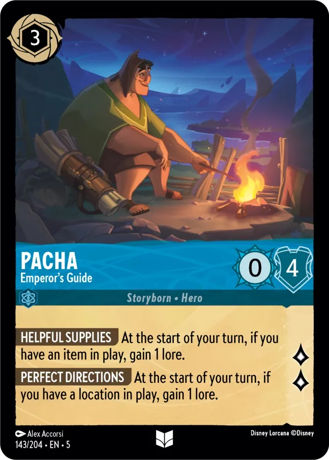 Pacha #143 Shimmering Skies Disney Lorcana card