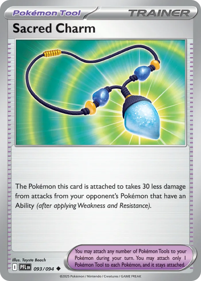 Sacred Charm #93 Phantasmal Flames Pokemon card