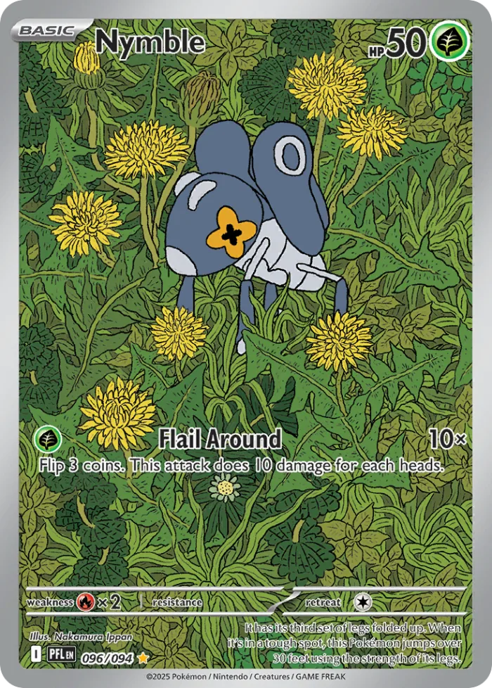 Nymble #96 Phantasmal Flames Pokemon card