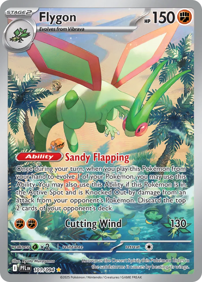 Flygon #101 Phantasmal Flames Pokemon card
