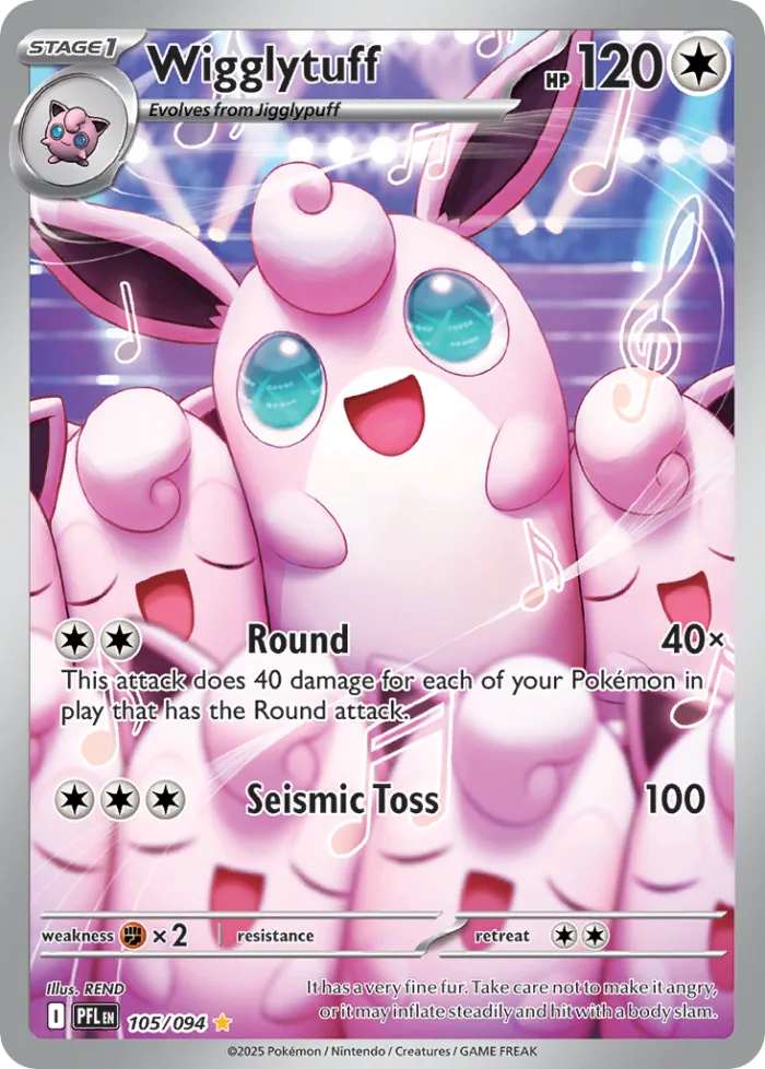 Wigglytuff #105 Phantasmal Flames Pokemon card