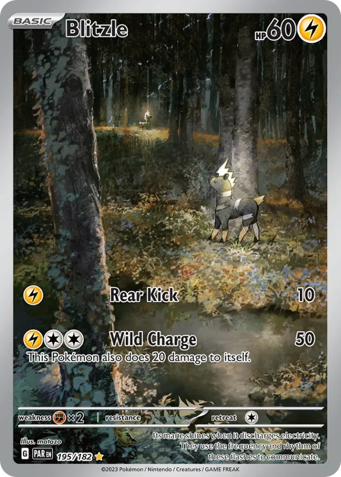 Blitzle #195 Paradox Rift Pokemon card