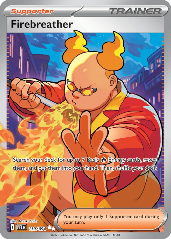 Firebreather #119 Phantasmal Flames Pokemon card