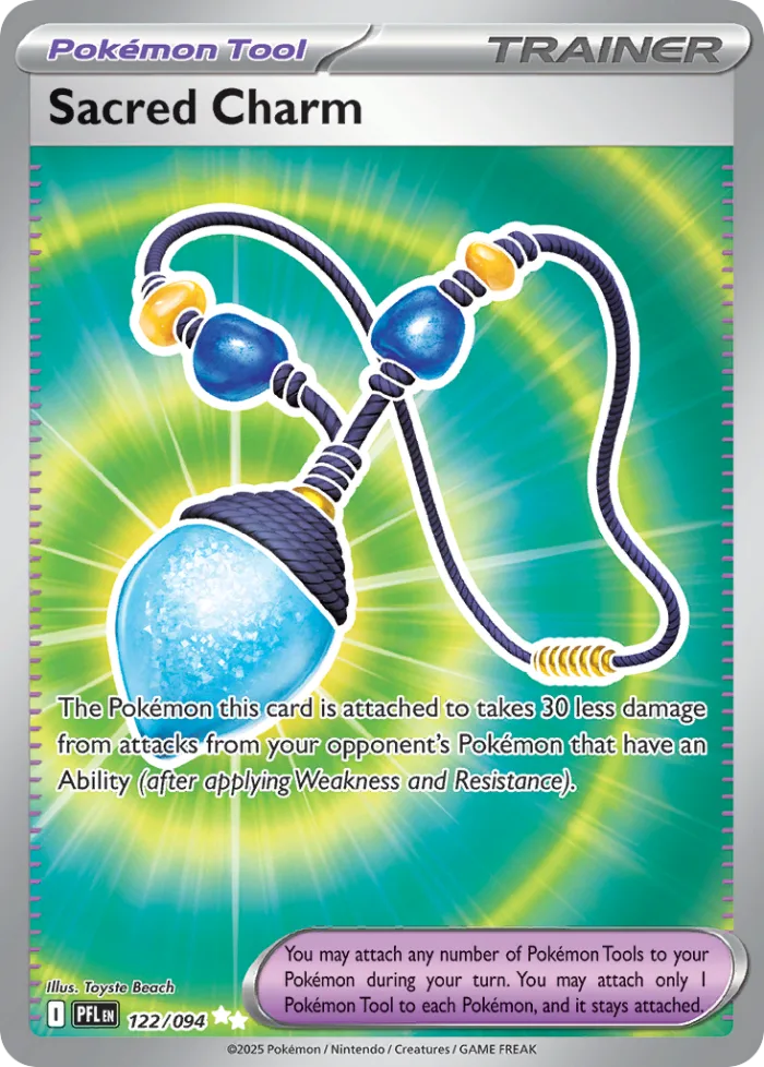Sacred Charm #122 Phantasmal Flames Pokemon card