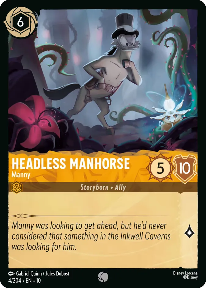 Headless Manhorse #4 Whispers in the Well Disney Lorcana card