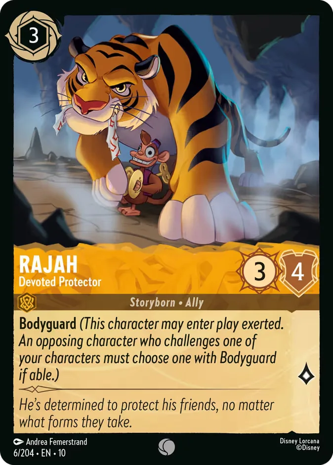 Rajah #6 Whispers in the Well Disney Lorcana card
