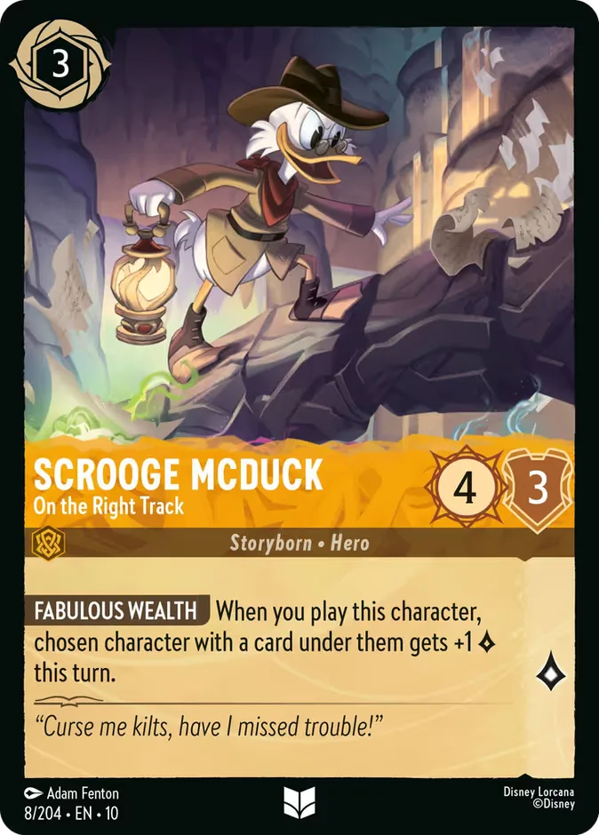 Scrooge McDuck #8 Whispers in the Well Disney Lorcana card