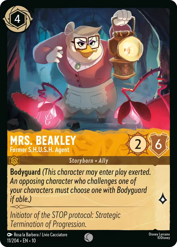Mrs. Beakley #11 Whispers in the Well Disney Lorcana card
