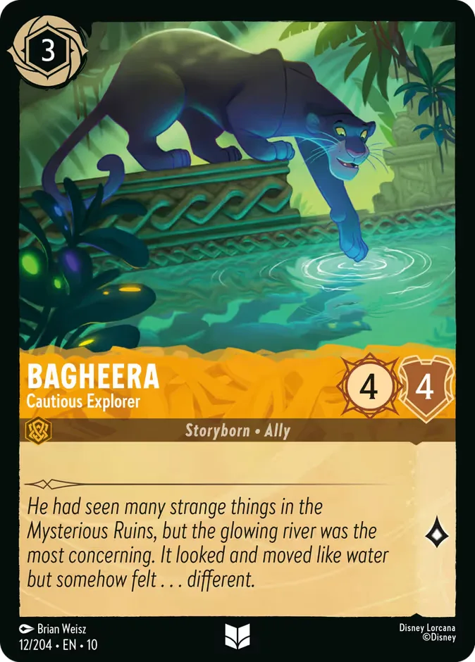 Bagheera #12 Whispers in the Well Disney Lorcana card