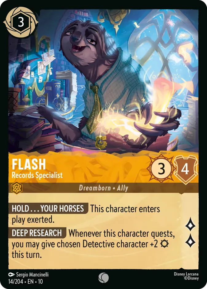 Flash #14 Whispers in the Well Disney Lorcana card