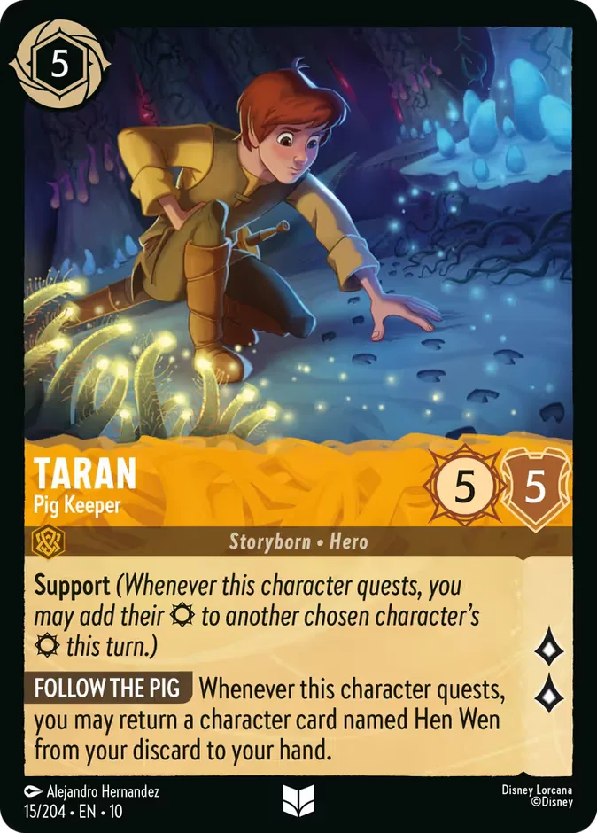 Taran #15 Whispers in the Well Disney Lorcana card