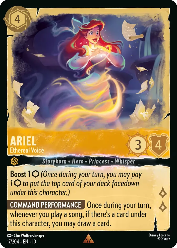 Ariel #17 Whispers in the Well Disney Lorcana card