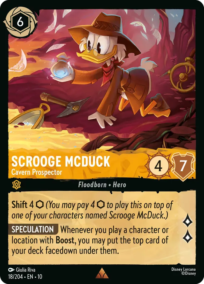 Scrooge McDuck #18 Whispers in the Well Disney Lorcana card