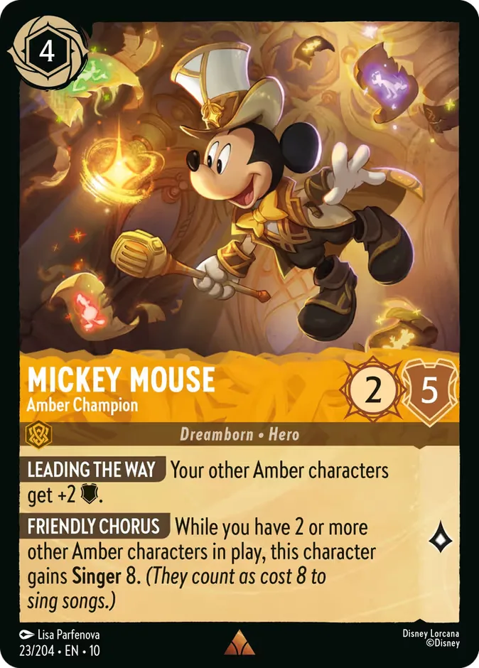 Mickey Mouse #23 Whispers in the Well Disney Lorcana card