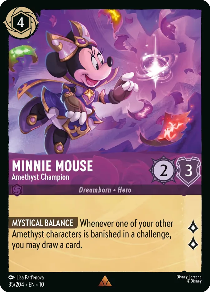Minnie Mouse #35 Whispers in the Well Disney Lorcana card