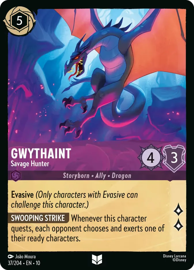 Gwythaint #37 Whispers in the Well Disney Lorcana card