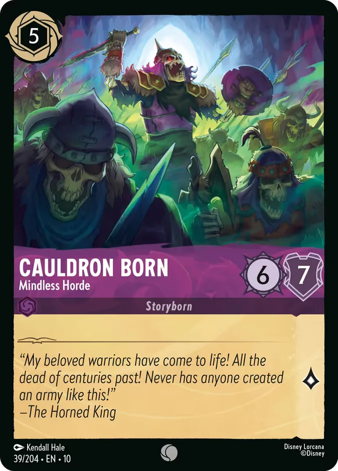 Cauldron Born #39 Whispers in the Well Disney Lorcana card