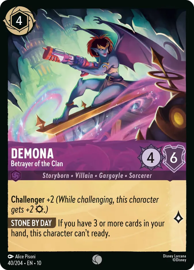 Demona #40 Whispers in the Well Disney Lorcana card