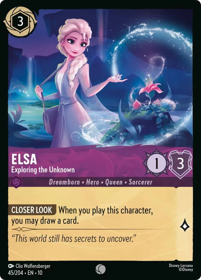 Elsa #45 Whispers in the Well Disney Lorcana card