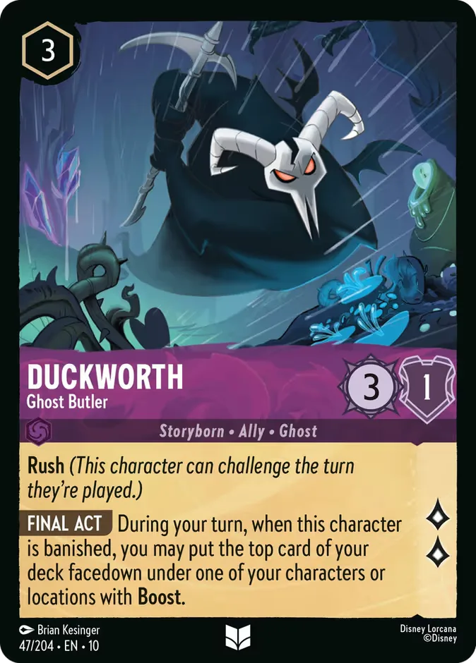 Duckworth #47 Whispers in the Well Disney Lorcana card