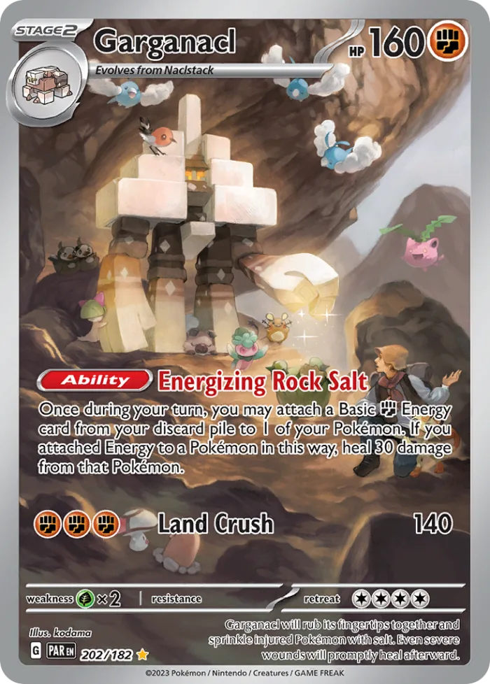 Garganacl #202 Paradox Rift Pokemon card