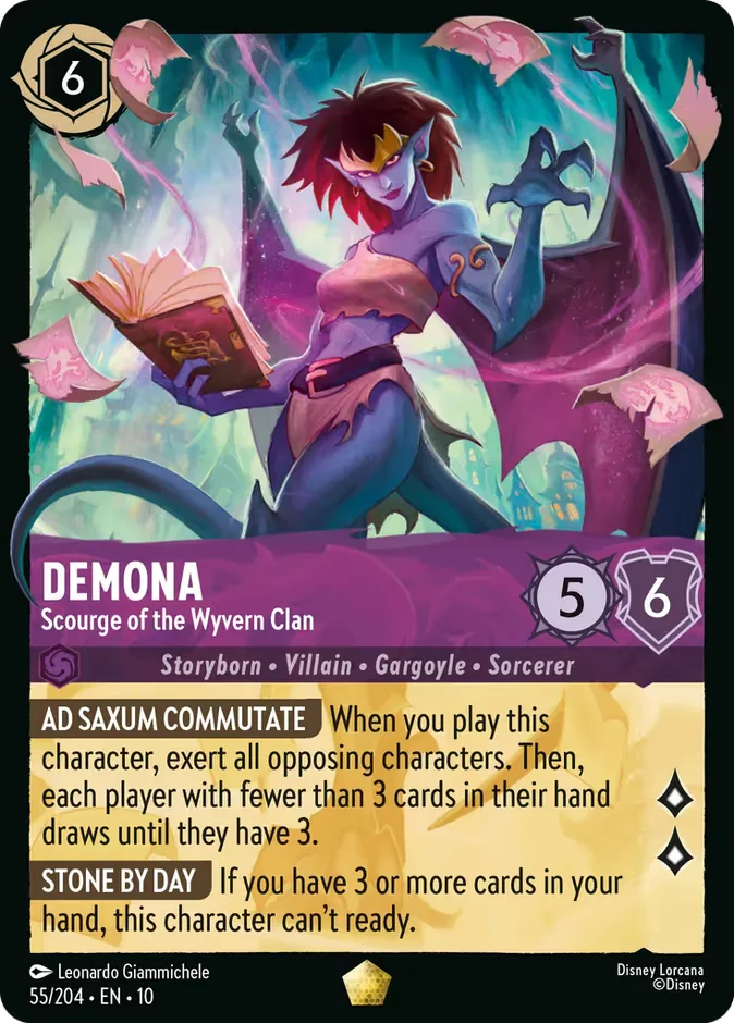 Demona #55 Whispers in the Well Disney Lorcana card